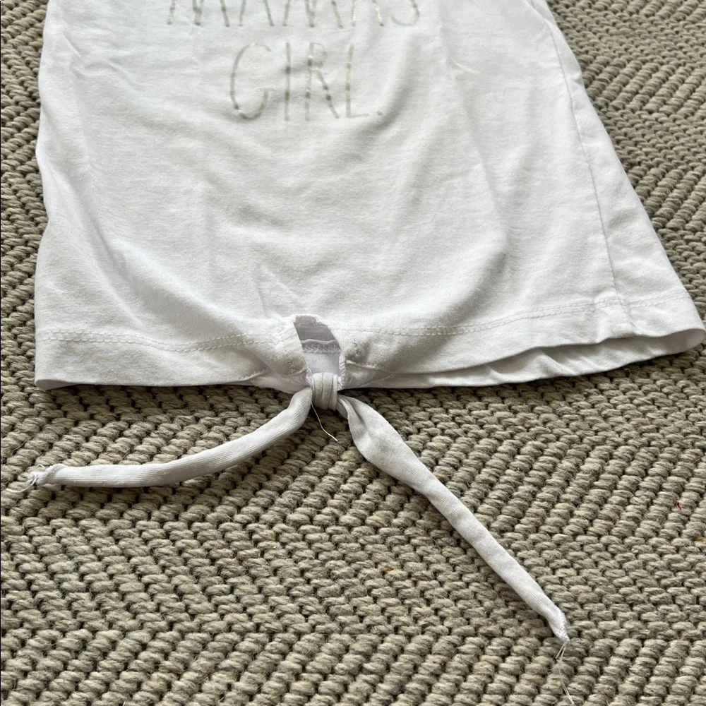 Rae Dunn White 'Mama's Girl' Ruffle Sleeve Tee